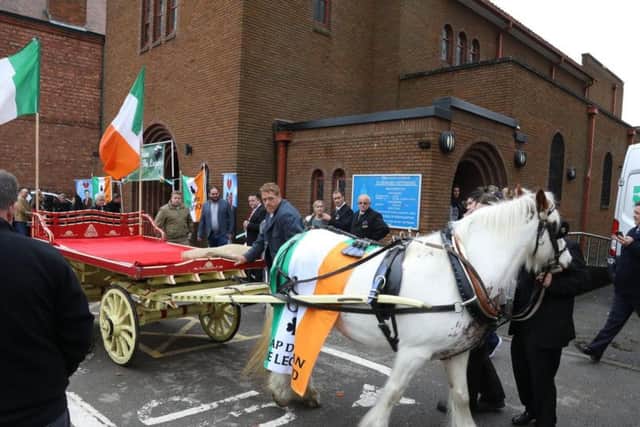 Geoff and Dani, who were looking after the horse pulling the wagon, said although they themselves are not travellers, they love the community. Geoff said: "They are not what people think, They're a fantastic group of people."
