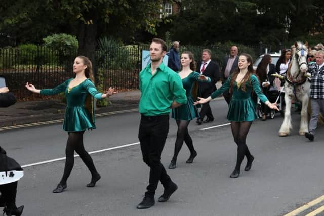 There was lots of Irish music and dancing