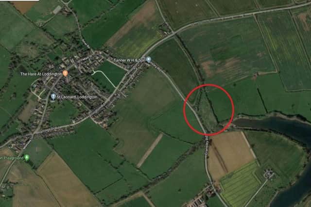 The breach of planning permission has occurred at a site on Cransley Road just outside of Loddington