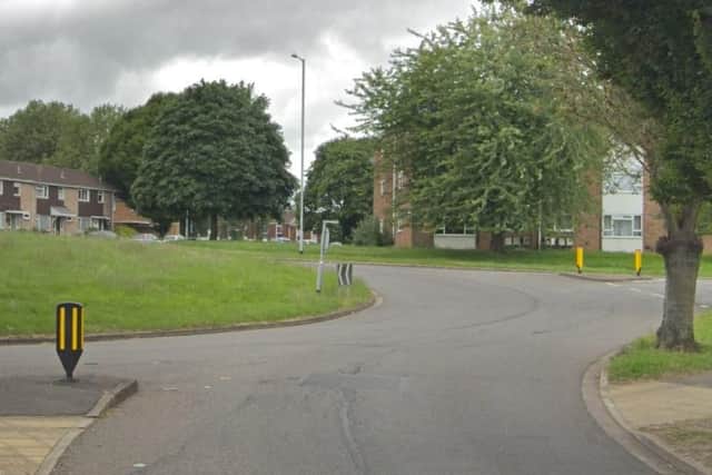A dog walker was targetted by three men with Birmingham accents, who got out a car and threatened him with a knife.
