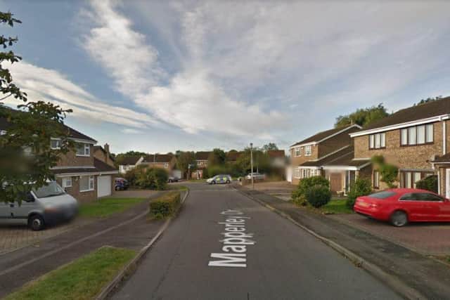 The car crashed into a house on Mapperley Drive, Northampton. Photo: Google