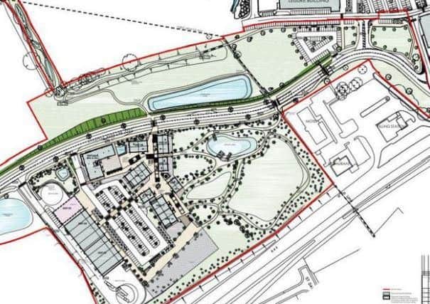 A plan of the proposed site.