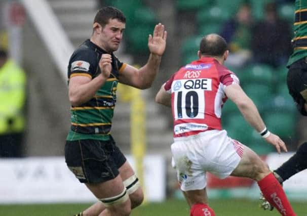 ON THE COMEBACK TRAIL - Calum Clark is targeting Saints' game at London Welsh as he bids to return to action (picture by Linda Dawson)