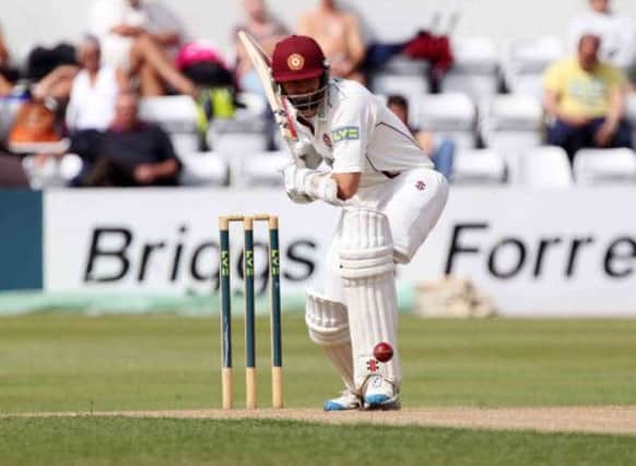 Northants captain Stephen Peters made 67 in the County's only innings against Glamorgan