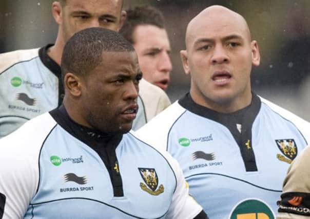 END OF AN ERA - Brian Mujati (left) and Soane Tonga'uiha will make their final Franklin's Gardens appearances for Saints on Saturday (Picture: Linda Dawson)