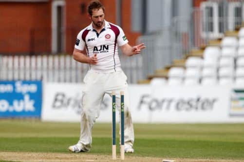 Northants v Essex, County Championship, County Ground, Wantage Road, Northampton.
Steven Crook.