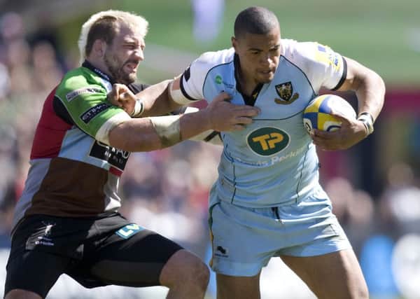 EXCITEMENT BUILDING - Luther Burrell can't wait for Saints' play-off semi-final clash with Saracens (picture by Linda Dawson)