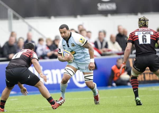 DETERMINED - Samu Manoa hailed the spirit in the Saints squad after the win at Saracens (picture by Linda Dawson)