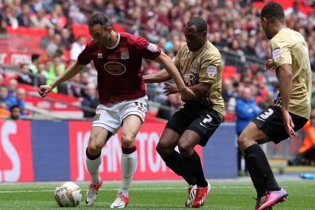 Northampton Town League Two Play-Off Final V Bradford City at Wembley Stadium.