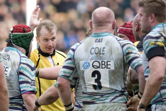 CHOSEN ONE - Wayne Barnes will referee his fifth Premiership final when Saints take on Leicester this weekend (picture by Linda Dawson)