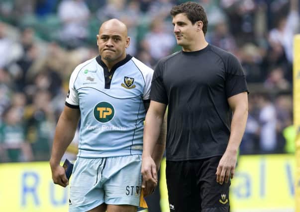 CONFIDENT - Soane Tonga'uiha (left) believes Saints can claim major silverware at the third time of asking (picture by Linda Dawson)