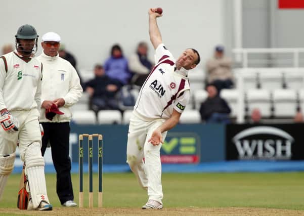 James Middlebrook took the only wicket to fall at Grace Road on Thursday