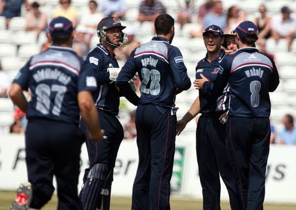 HOME COMFORT - Steelbacks have earned themselves a County Ground quarter-final in the Friends Life t20