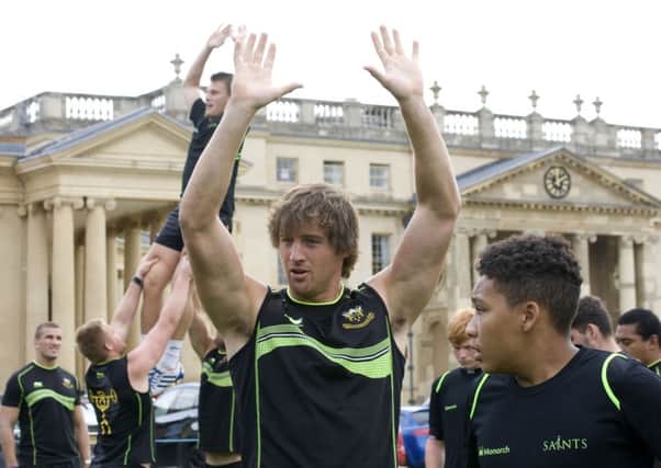 HANDS UP - Saints and England star Tom Wood