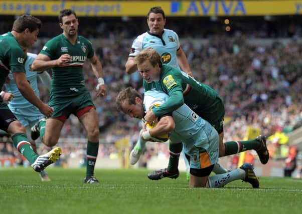 BACK IN MAY - Stephen Myler scored for Saints in their Premiership final defeat to Leicester