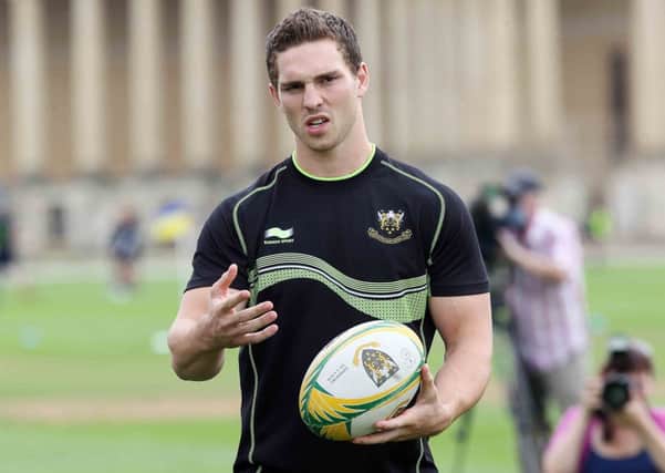 READY FOR ACTION - George North has been named on the bench for Saints' clash with Edinburgh on Friday night (picture by Sharon Lucey)