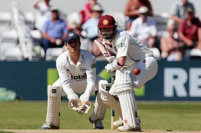 Jon Batty, seen behind the stumps for Gloucestershire at the County Ground last season, will play for Northants this week