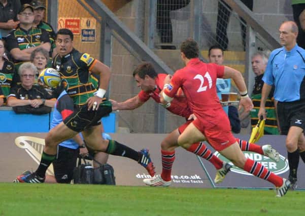 PUSHING ON - George Pisi is aiming to rediscover his best form at Saints this season (picture by Dave Ikin)