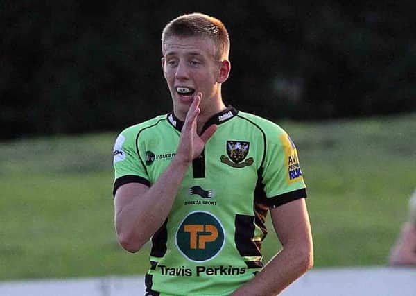 MAKING HIS MARK - young fly-half Sam Olver (picture by Sharon Lucey)