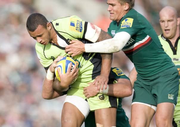 POSITION OF POWER - Courtney Lawes has helped Saints up to second in the Premiership standings (picture by Linda Dawson)