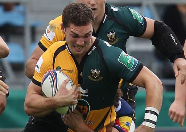 FITNESS CONCERN - George North in action at Castres on Saturday (Picture: Matthew Impey)