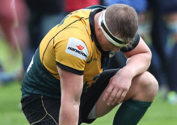 FRENCH PAIN - Dylan Hartley shows his disappointment at the end of Saturday's defeat to Castres (Picture: Matthew Impey)