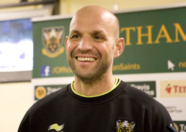 HAPPY MAN - Jim Mallinder was all smiles as his decision to rest George North was vindicated (picture: Linda Dawson)