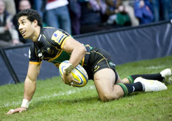 TRY GUY - Ken Pisi is all smiles after dotting down his try in the win over Saracens on Saturday (Picture: Linda Dawson)