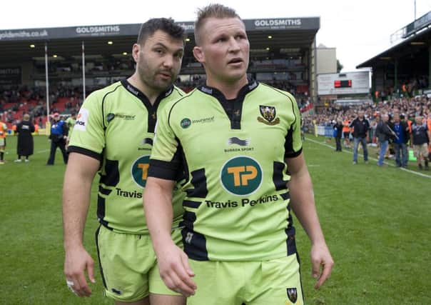INJURY ISSUES - Alex Corbisiero (left) is definitely out of England's game against Australia, but Dylan Hartley should be fit (picture: Linda Dawson)