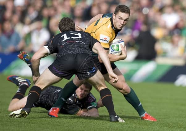LAST OUTING - George North's most recent Saints appearance came against Ospreys in October, but he is back for the visit of Leinster on Saturday (Picture: Linda Dawson)