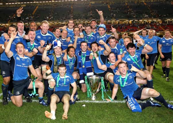 BITTER MEMORY - Leinster players celebrate their Heineken Cup win over Saints in 2011