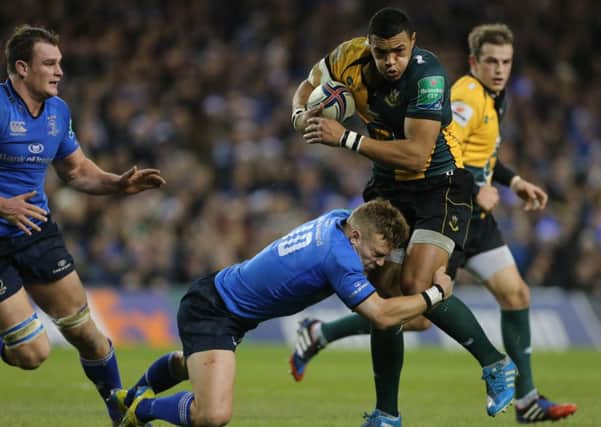 ON THE CHARGE - Luther Burrell and Saints still have hope of making the Heineken Cup quarter-finals
