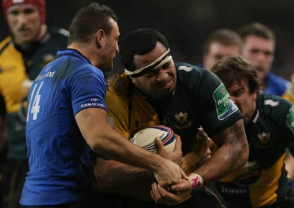 MIGHTY PERFORMANCE - Samu Manoa was in great form for Saints against Leinster on Saturday night