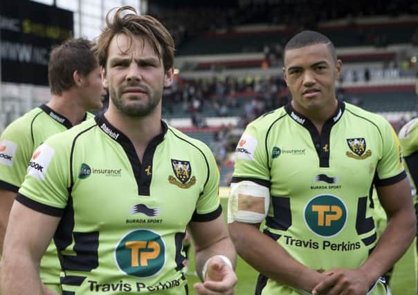 STAYING ON - Ben Foden and Luther Burrell (Picture: Linda Dawson)