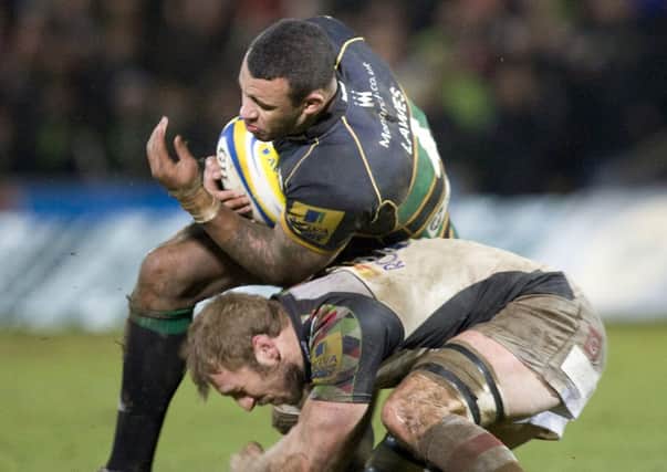 INJURY DOUBT - Courtney Lawes could miss Saints' clash with Ospreys (Picture: Linda Dawson)