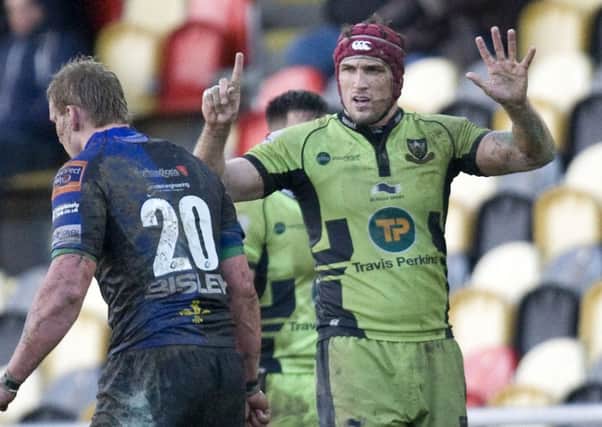 BIG INFLUENCE - Christian Day steered Saints to victory in the Rodney Parade mudbath (Pictures: Linda Dawson)