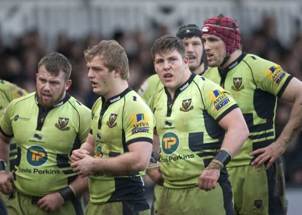 IMPRESSED - Christian Day (right) hailed Saints' youthful front row (Picture Linda Dawson)