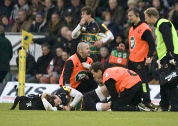 INJURY WOE - Ben Foden picked up a knee problem against Newcastle in November, but is on the recovery trail (Picture: Emma Davidson)