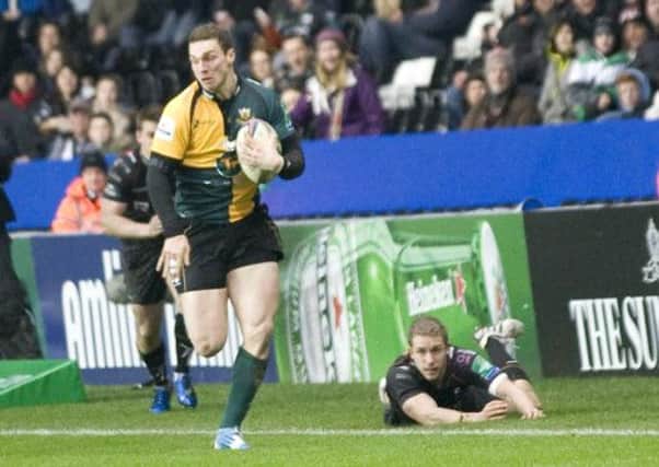 PLAYER OF THE MONTH - George North scored two superb tries for Saints in January (Picture: Derek Vickers)