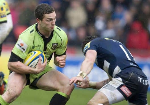 ON THE CHARGE - George North is determined to claim some silverware with Saints (Picture: Linda Dawson)