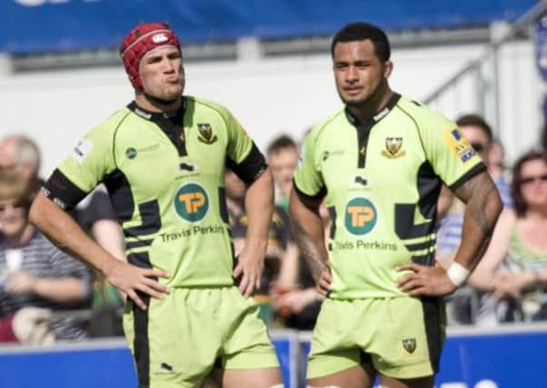 DAY OFF - Christian Day (left) could be rested for Saints' game against London Irish (Picture: Linda Dawson)