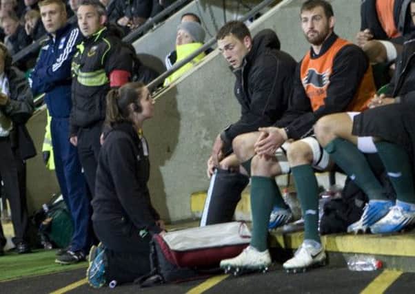 INJURY BLOW - George North was forced to sit out the final 60 minutes of Saints' win against Harlequins (Picture: Linda Dawson)