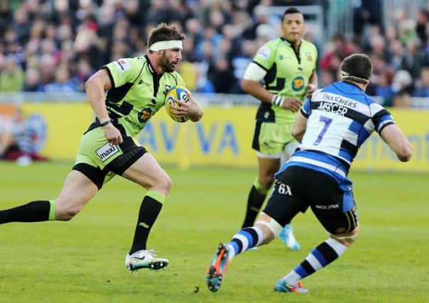 DETERMINED DISPLAY - Tom Wood was full of fight in Saints' draw at Bath (Picture: Kirsty Edmonds)