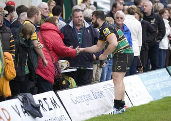 MUTUAL RESPECT - Alex Corbisiero has thanked the Saints fans for their support (Picture: James Phillips)