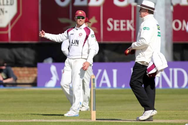 Captain Stephen Peters was a disappointed man after the County's collapse at Trent Bridge