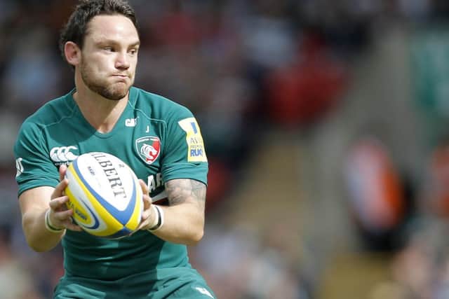 Leicester Tigers fly-half Ryan Lamb. Photo: Tiger Images ENGEMN00120141002123227