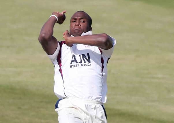 Maurice Chambers took some heavy punishment as Middlesex racked up a large first innings lead