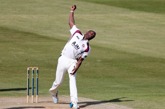 Maurice Chambers made an early breakthrough when he dismissed Adam Lyth for a duck