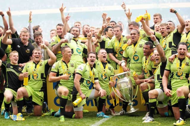 Northampton Saints v Saracens at Twickenham for the Aviva Premiership Rugby Final 2014. NNL-140531-185448005