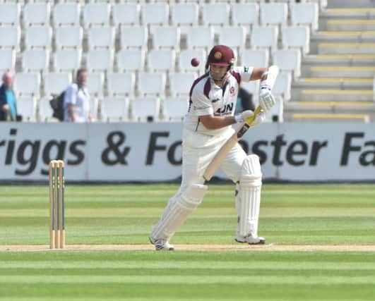 James Middlebrook fell for a duck as Northants replied to Middlesex's 488-9 declared
